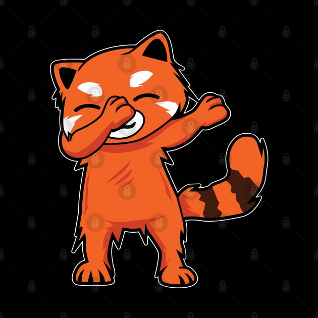 dabbing red panda by BEEtheTEE