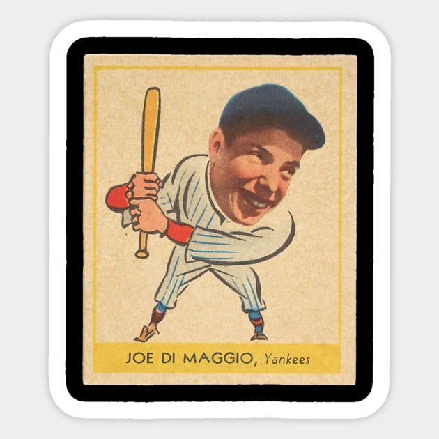 Joe DiMaggio 1938 Goudey Heads Up - Joe Dimaggio - Sticker