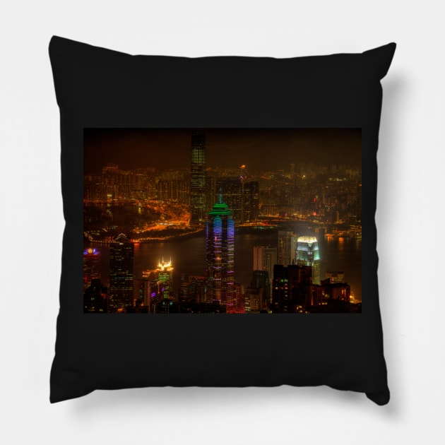 Victoria Peak Pillow by tommysphotos