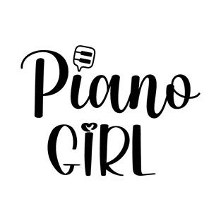 Cute Pianist Gift, Pianos Lover - Piano Girl T-Shirt