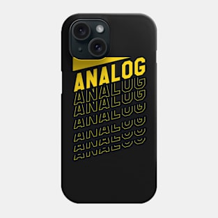 Analog // Retro music Phone Case