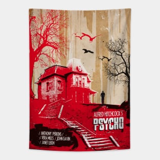 Psycho art movie inspired Tapestry