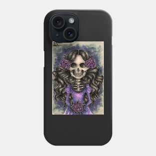 "Lady skeleton" Phone Case