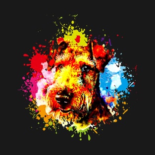 Airedale Terrier watercolor T-Shirt