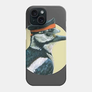 Great spotted woodpecker Phone Case