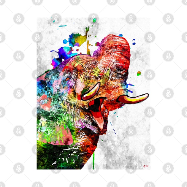 Colorful Elephant by danieljanda