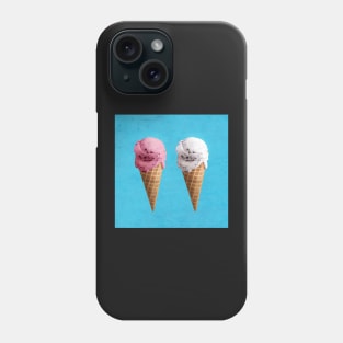 Vanilla and strawberry Ice cream cones Phone Case