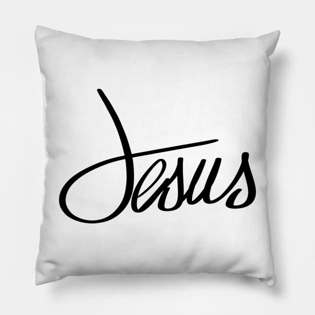 Jesus Tshirt, christian shirt Pillow by OzzieClothingC0