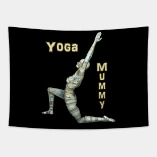 Yoga Mummy Warrior Pose Tapestry