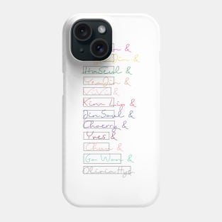 LOOΠΔ OT12 names (w/ squares) Phone Case