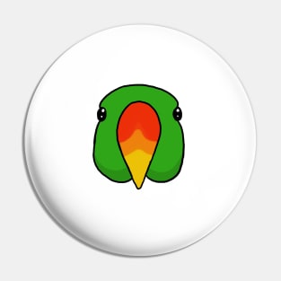 Eclectus Parrot Face Pin