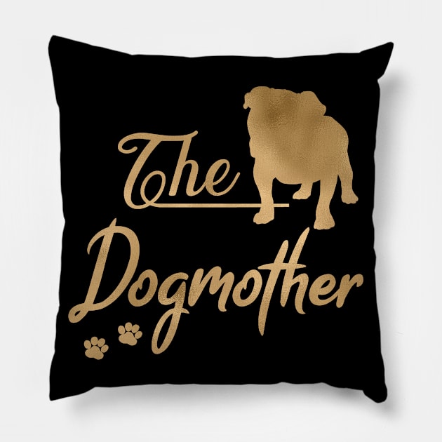 English Bulldogmother Pillow by JollyMarten