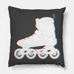 Rollerbla glitch design - Dynamic rollerblade and Inline skate Pillow