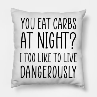 Funny Diet Sarcastic Weightloss Fasting Gym Workout Fitness Pillow