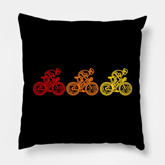 Bicycle Race Pillow by OzInke