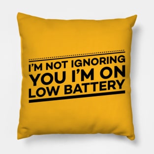 I'm not ignoring you Pillow