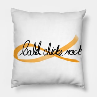 Bald Chicks Rock Pillow