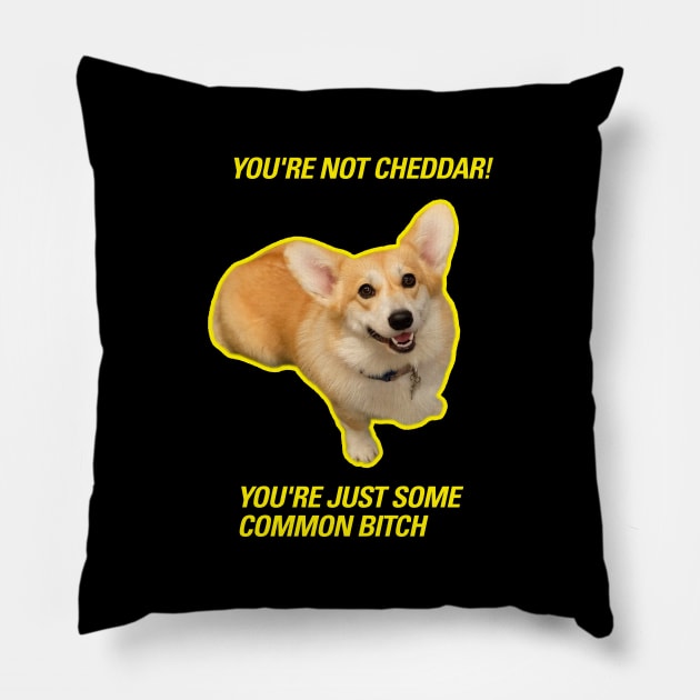 Cheddar  |  Brooklyn 99 Pillow by cats_foods_tvshows