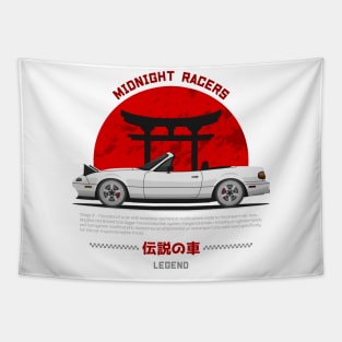 Tuner White NA Miata Roadster JDM Tapestry