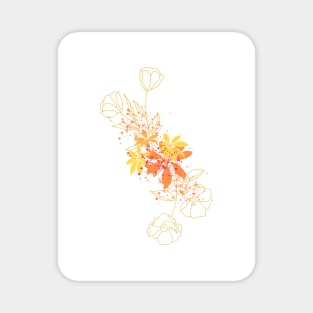 Floral print Magnet