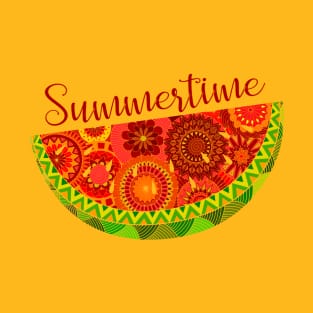 Watermelon Summertime Art T-Shirt