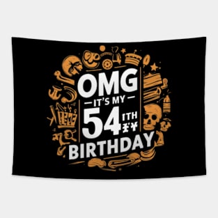 OMG It's My 54th Birthday 54 Years Old Classic - 54th Birthday Tapestry