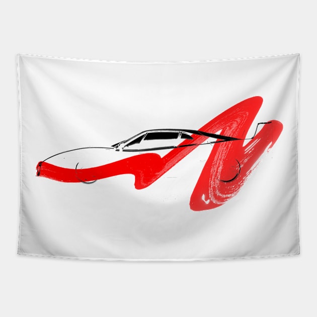 supercar Tapestry by vivalarevolucio