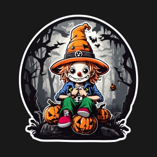 Halloween clown 3, pumpkins T-Shirt