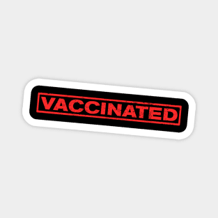 Vaccinated Stamp Magnet