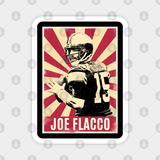 Retro Vintage Joe Flacco 80s Magnet by Play And Create