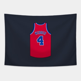 Chris Webber Washington Jersey Qiangy Tapestry