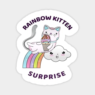 rainbow kitten 5 Magnet