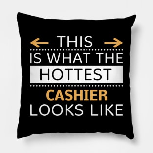 Cashier Looks Like Creative Job Typography Design Pillow