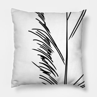 feather. black Pillow
