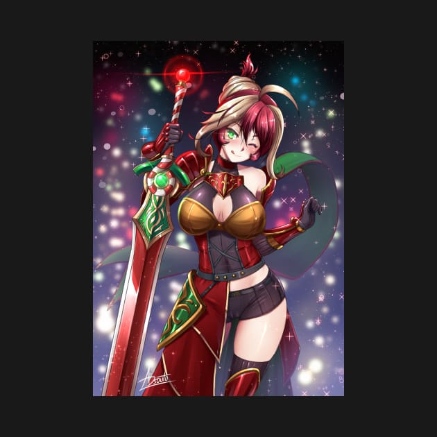 Akane the Red Velvet Cake Knight / Xmas by ADSouto