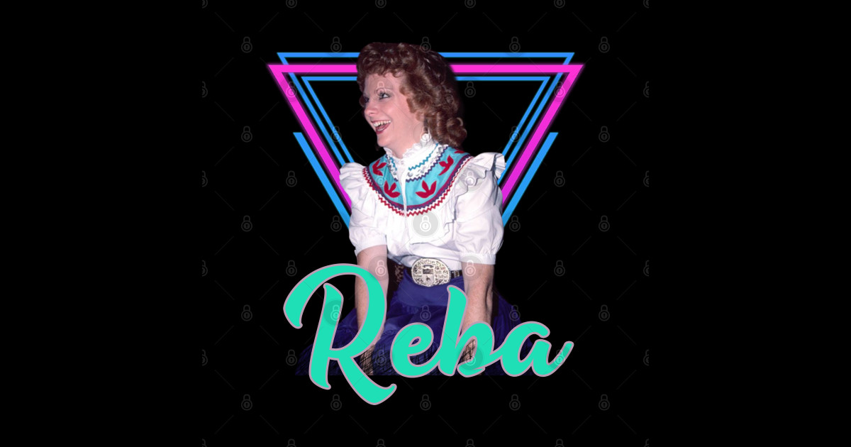 Young Reba 80s - Retro - Reba - Sticker | TeePublic