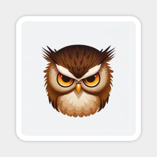 Angry Owl Magnet