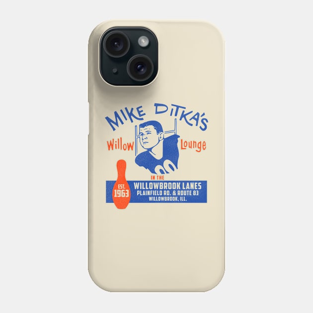 Mike Ditka's Willow Lounge & Bowling Phone Case by darklordpug