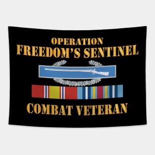 Operation Freedom’s Sentinel (OFS) SVC Bar  w CIB - Combat Veteran X 300 Tapestry