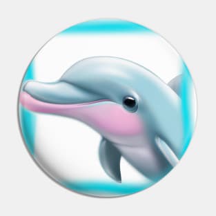 Cute Dolphin Drawing Pin