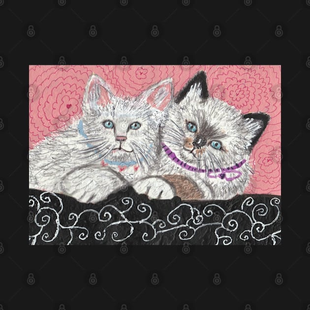 Kitten friends pals art by SamsArtworks