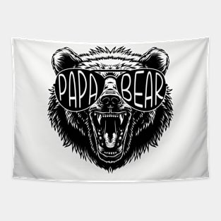 Papa bear sunglasses Tapestry