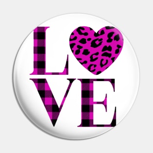 Love. Buffalo Plaid Design. Pin