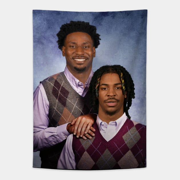 Ja And Jackosn Jr Tapestry by Buff Geeks Art