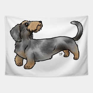 Dog - Wire-Haired Dachshund - Dapple Tapestry