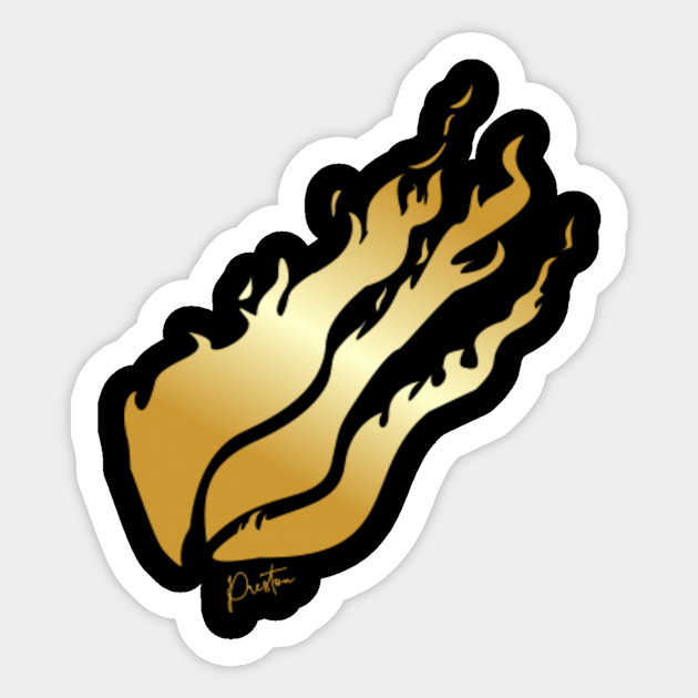 Preston Fire Gold Edition Preston Autocollant Teepublic Fr