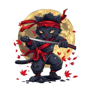 Cat Ninja Stealth Feline Agility T-Shirt