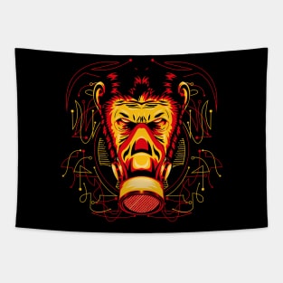 mask ape monkey Tapestry