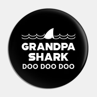Grandpa Shark doo doo doo Pin