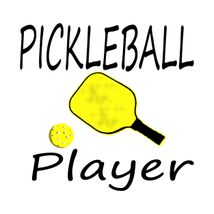 pickleball player yellow paddle T-Shirt